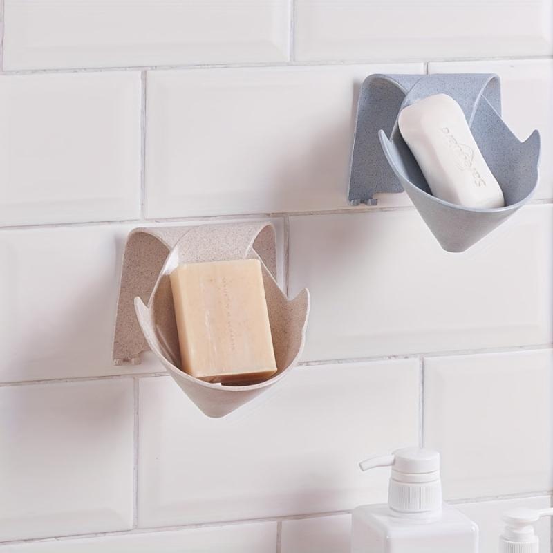 Wall Mounted Soap Dish with Hook, Waterproof and Moisture Proof