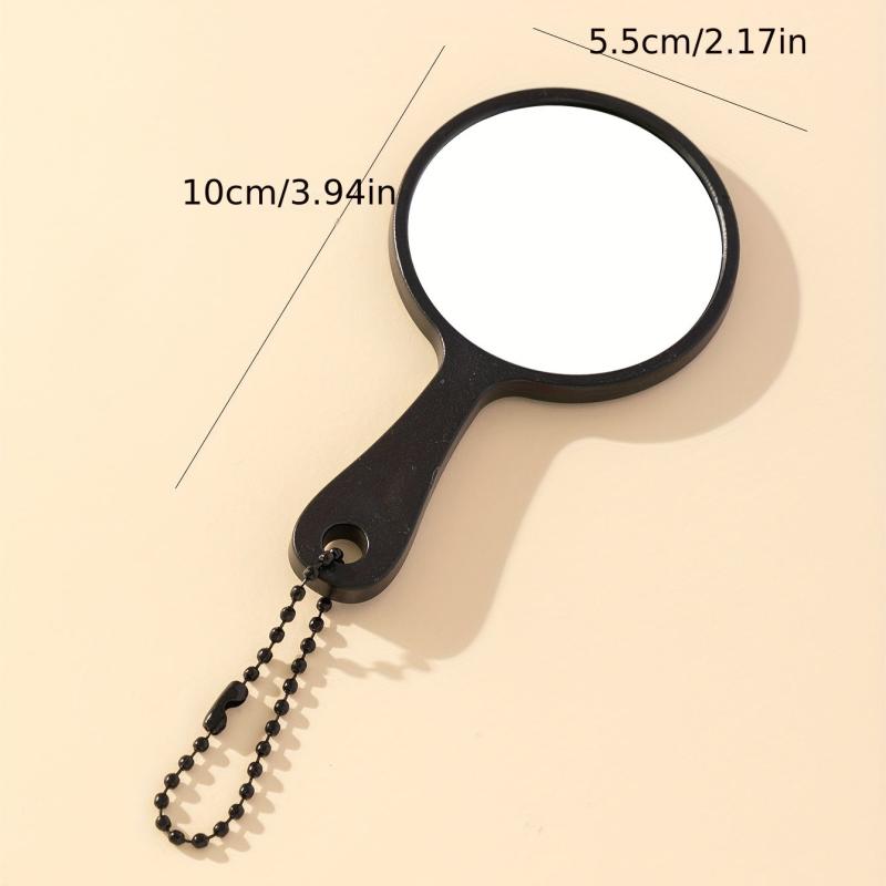 Round Makeup Vanity Mirror with Handle - Beauty Mirror