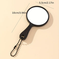 Round Makeup Vanity Mirror with Handle - Beauty Mirror
