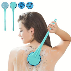 Long Handle Bath Brush Exfoliating Back Massage Shower Foam Sponge Scrubber