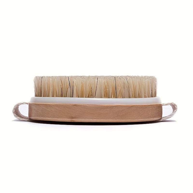 Wooden Bath Brush Hand Holding Body Brush Soft Bead Bath Cleaning Brush