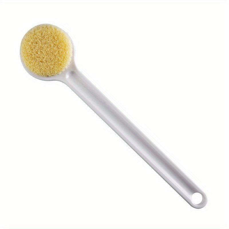 Soft Flower Ball Body Brush with Long Handle for Relaxing Back Rubs