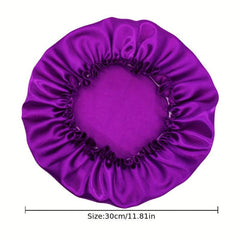 7PCS Single Layer Shower Caps Elastic Band Bath Hair Hat for Women Ladies