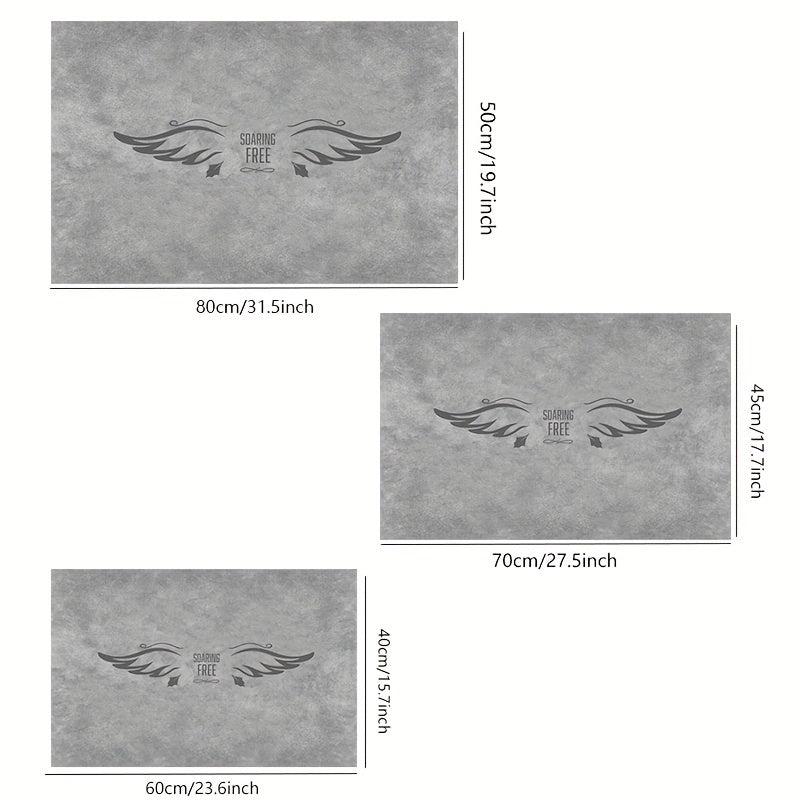 Soft Sponge Bath Mat Non-Slip Bathroom Rug