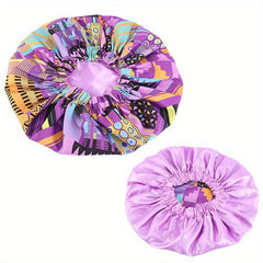 African Print Satin Lined Turban Cap for Men and Women