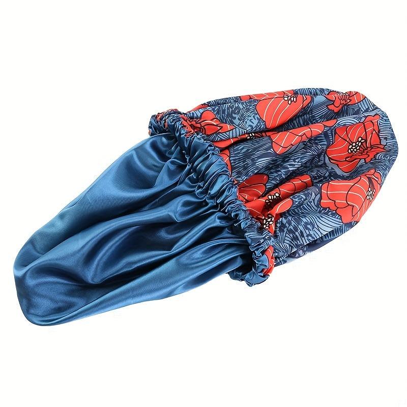 African Print Satin Lined Turban Cap for Men and Women