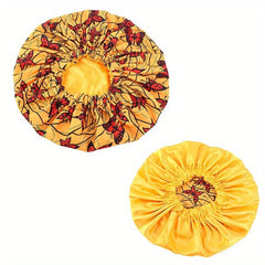 African Print Satin Lined Turban Cap for Men and Women
