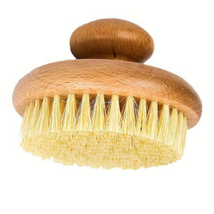 Wooden Body Brush Sisal Bristles Massage Scrubber