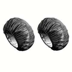 4pcs Double Layer Shower Caps Adjustable Waterproof Bath Caps