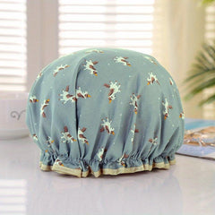 Waterproof Cartoon Pattern Shower Cap for Women