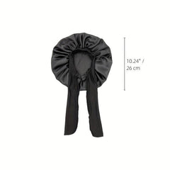 Girls Satin Bonnet with Tie Band for Curly Hair
