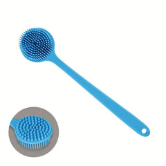 Long Handle Back Scrubber Silicone Body Brush Shower Scrubber