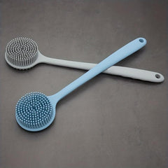 Long Handle Back Scrubber Silicone Body Brush Shower Scrubber