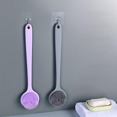 Long Handle Back Scrubber Silicone Body Brush Shower Scrubber
