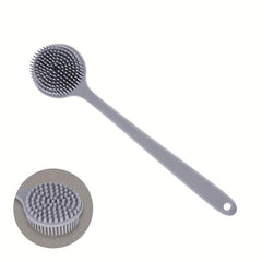 Long Handle Back Scrubber Silicone Body Brush Shower Scrubber