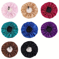 Adjustable Double Layer Shower Cap for Hair Protection