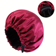 Adjustable Double Layer Shower Cap for Hair Protection
