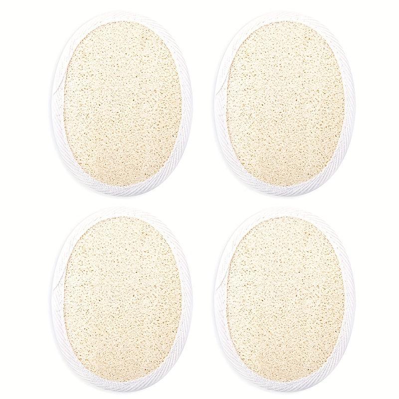 6pcs Natural Exfoliating Loofah Pads - Body Scrubber Handheld Luffa Sponges