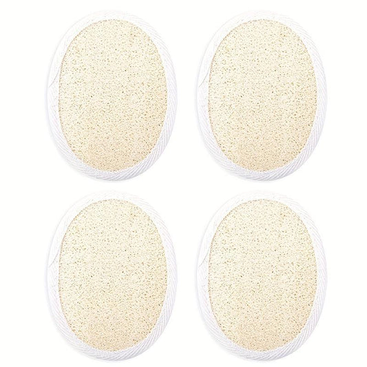 6pcs Natural Exfoliating Loofah Pads - Body Scrubber Handheld Luffa Sponges