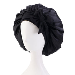 Soft Satin Sleep Cap for Women with Elastic Band Ideal for Curly Hair