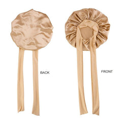 Soft Satin Sleep Cap for Women with Elastic Band Ideal for Curly Hair