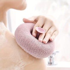 Suction Cup Bath Sponge Cleaning Brush Massage Bath Ball Body Scrub Brush