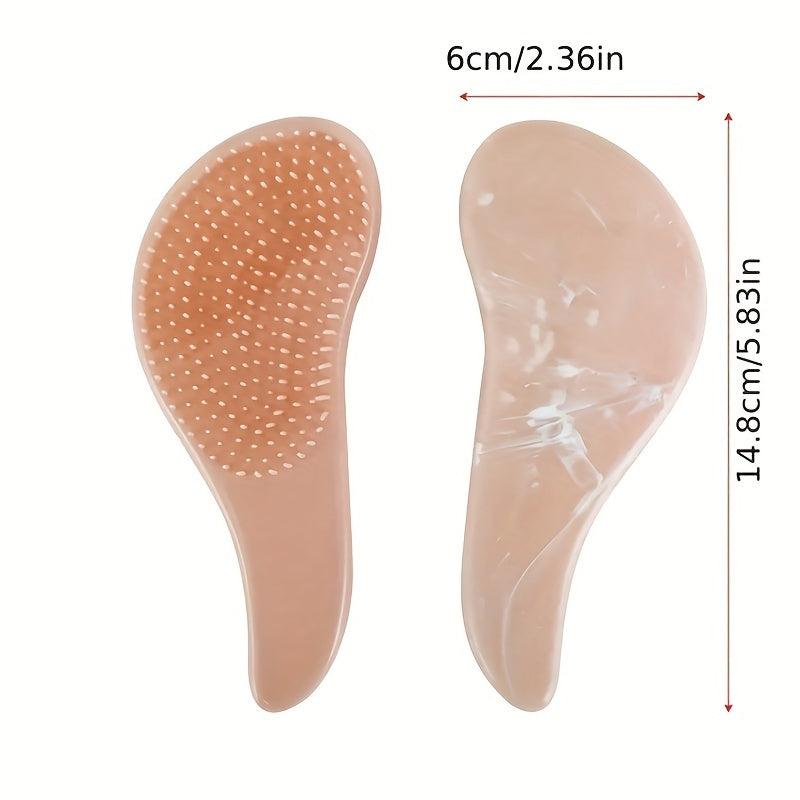 Anti Static Hair Comb Brush Marbled Handle Detangling Comb Shower Hairbrush