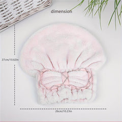 Hair Drying Towel Head Wrap With Bow Knot Shower Cap Hair Turban HairWrap