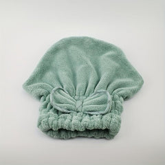 Hair Drying Towel Head Wrap With Bow Knot Shower Cap Hair Turban HairWrap