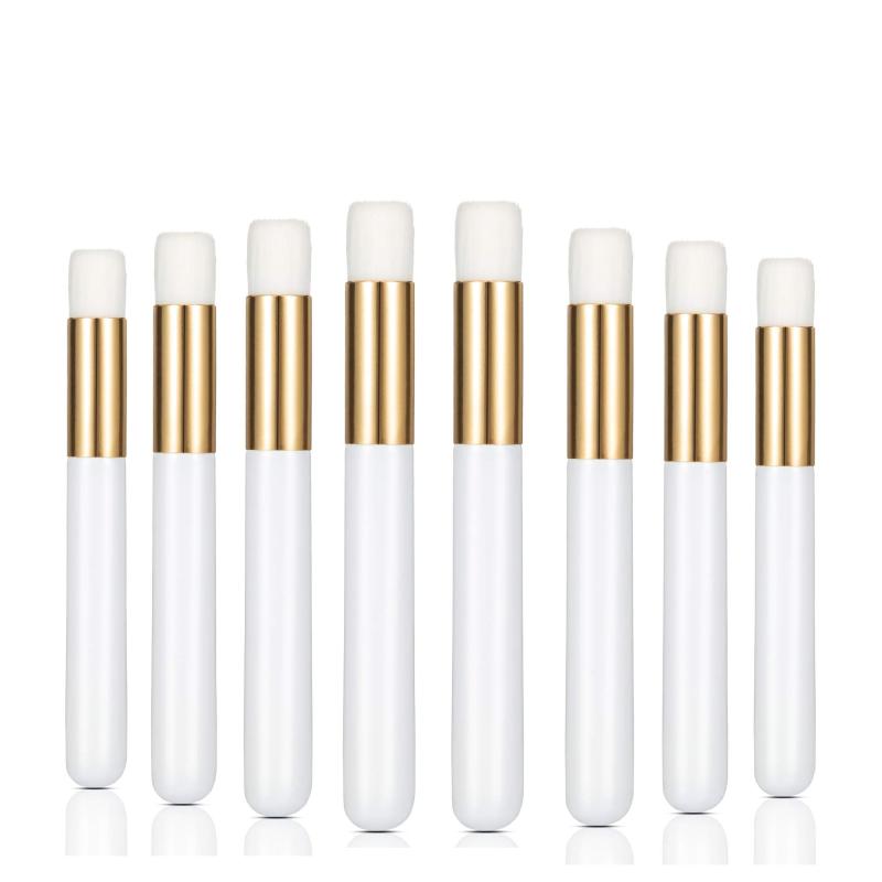 8 pcs Pink Lash Shampoo Brushes for Cleansing and Lash Washing