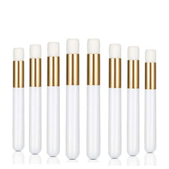 8 pcs Pink Lash Shampoo Brushes for Cleansing and Lash Washing