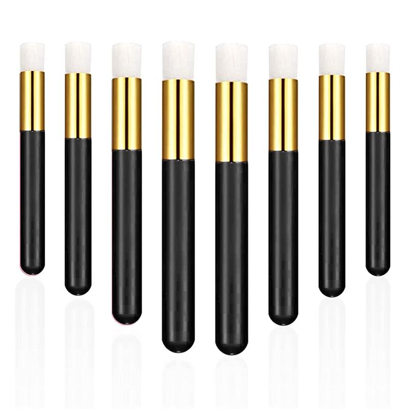 8 pcs Pink Lash Shampoo Brushes for Cleansing and Lash Washing