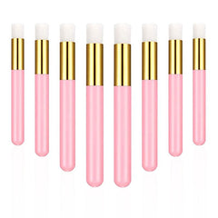 8 pcs Pink Lash Shampoo Brushes for Cleansing and Lash Washing