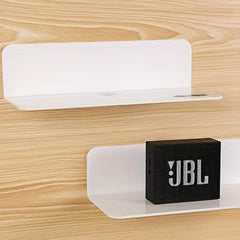 Acrylic Floating Shelves Display Organizer Wall Mounted Storage Rack No Drilling