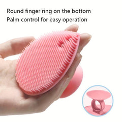 3pcs Silicone Shampoo Bath Brush Set Exfoliating Body Facial Shower SPA Massage
