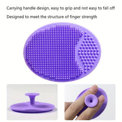 3pcs Silicone Shampoo Bath Brush Set Exfoliating Body Facial Shower SPA Massage