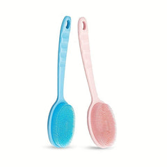 Long Handle Silicone Body Brush for Exfoliating and Cleaning