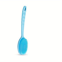 Long Handle Silicone Body Brush for Exfoliating and Cleaning
