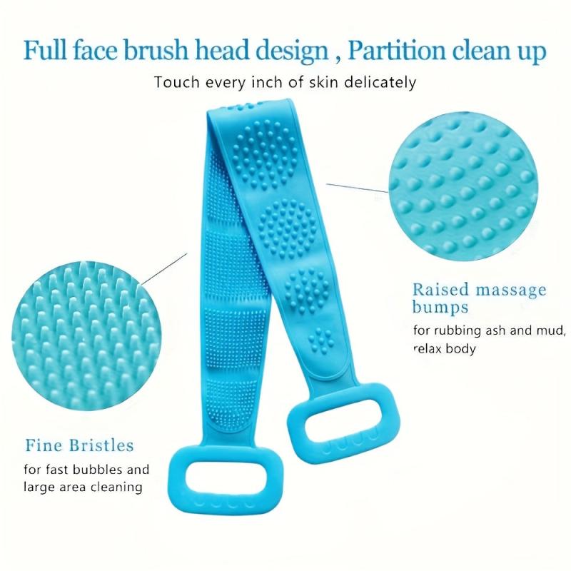 Exfoliating Body Brush Shower Back Scrubber Silicone