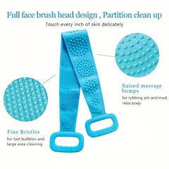 Exfoliating Body Brush Shower Back Scrubber Silicone