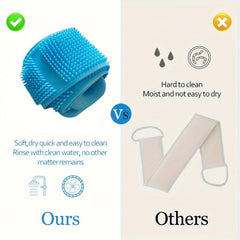 Exfoliating Body Brush Shower Back Scrubber Silicone