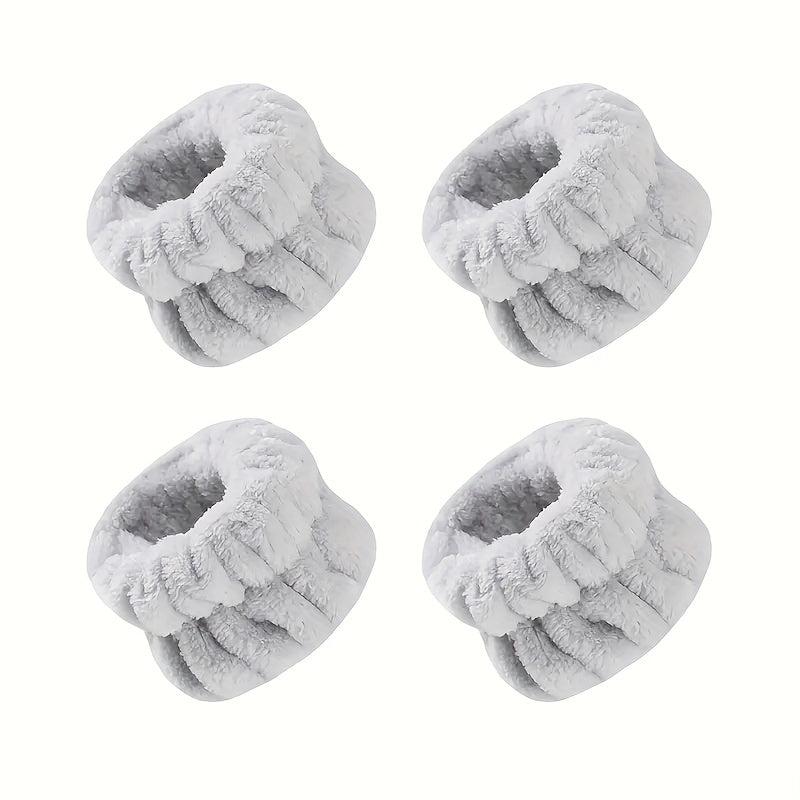 4pcs Wrist Towels for Face Washing and Skincare Spa