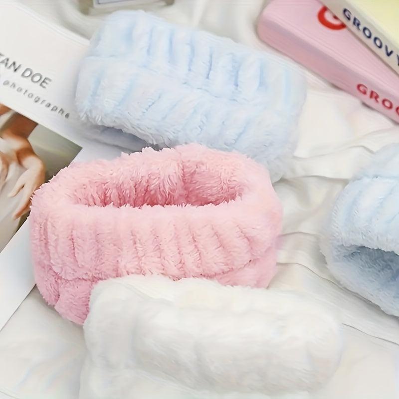 4pcs Wrist Towels for Face Washing and Skincare Spa