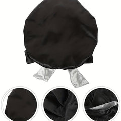 Two Tone Satin Bonnet Jumbo Sleeping Bonnet