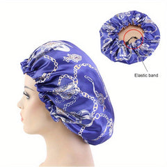 Silk Double Layered Round Hat for Sleeping and Hair Care