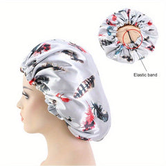 Silk Double Layered Round Hat for Sleeping and Hair Care