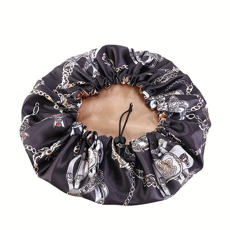 Silk Double Layered Round Hat for Sleeping and Hair Care