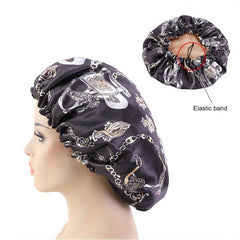 Silk Double Layered Round Hat for Sleeping and Hair Care