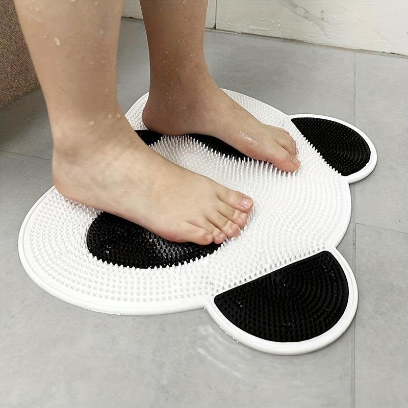 Panda Shape Silicone Foot Massage Mat Non-slip Bathroom Mat