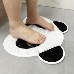 Panda Shape Silicone Foot Massage Mat Non-slip Bathroom Mat